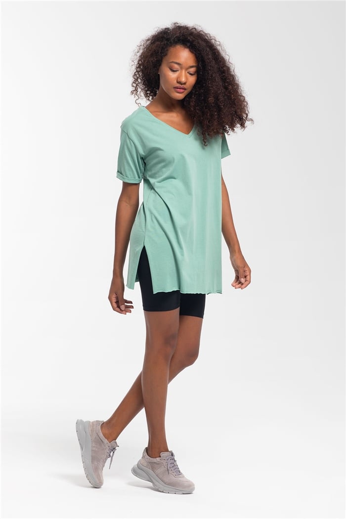 Avrile T-Shirt  MİNT YEŞİLİ  A19-10226