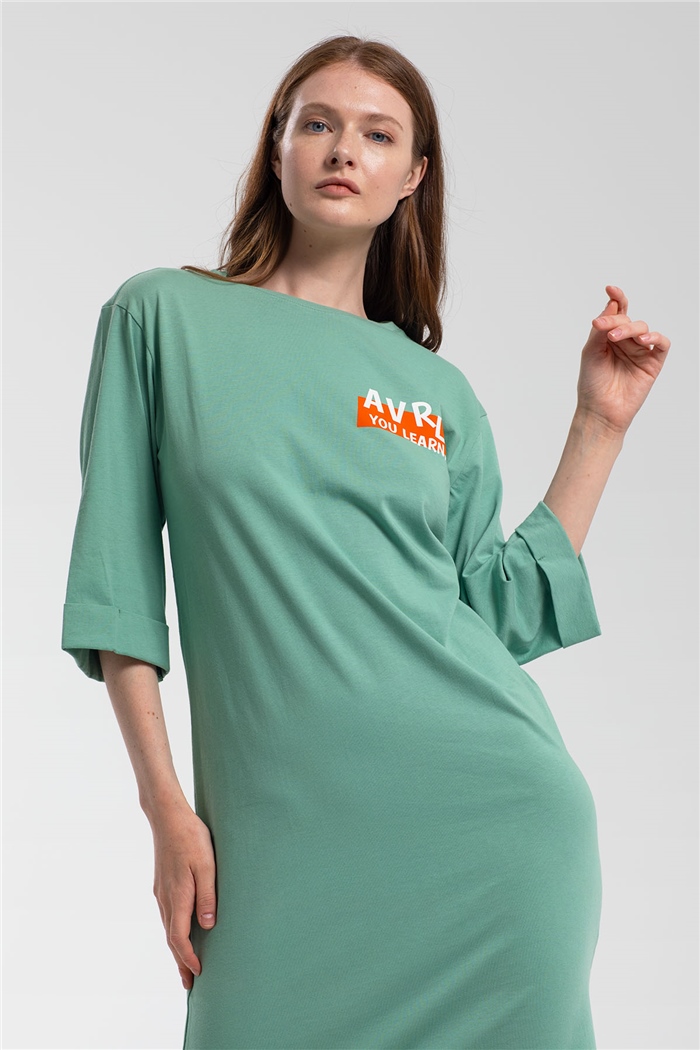 Avrile T-Shirt  MİNT YEŞİLİ  A21-10422