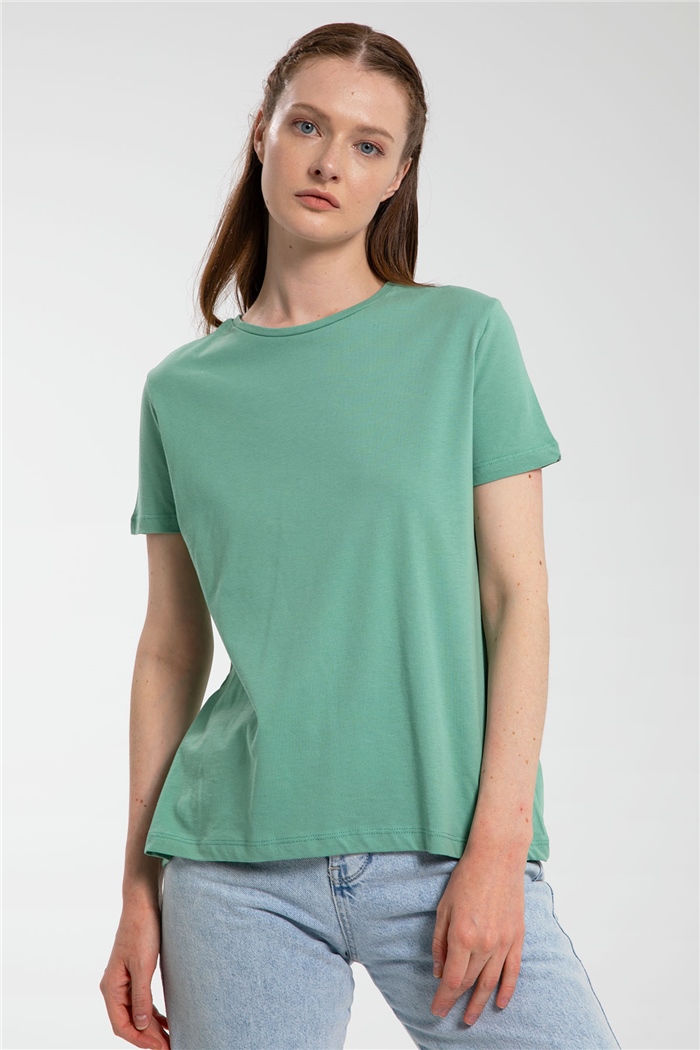 Avrile T-Shirt  MİNT YEŞİLİ  A21-10427