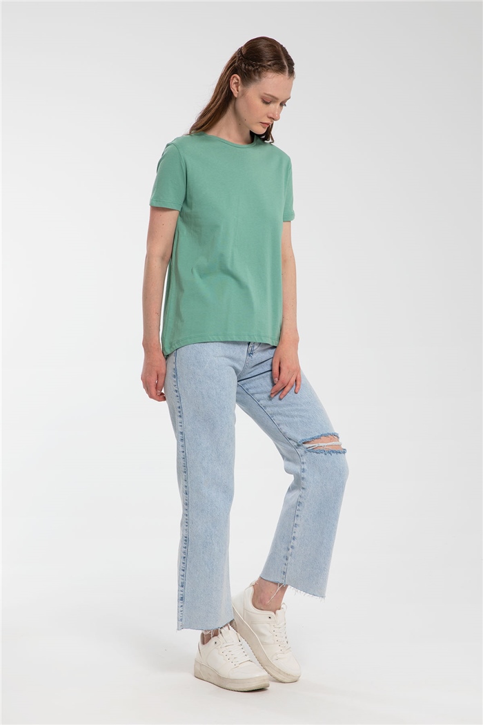 Avrile T-Shirt  MİNT YEŞİLİ  A21-10427