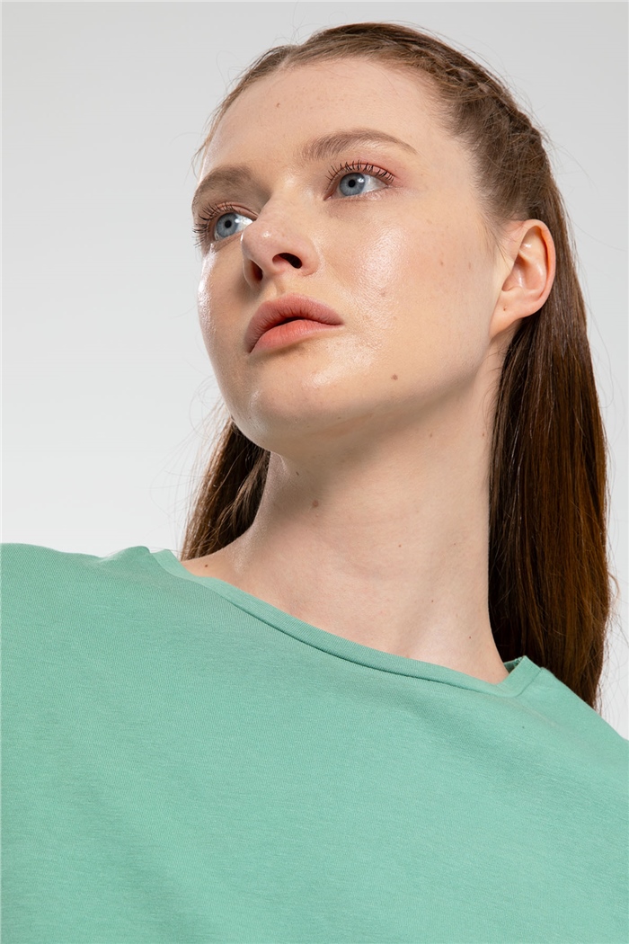Avrile T-Shirt  MİNT YEŞİLİ  A21-10427