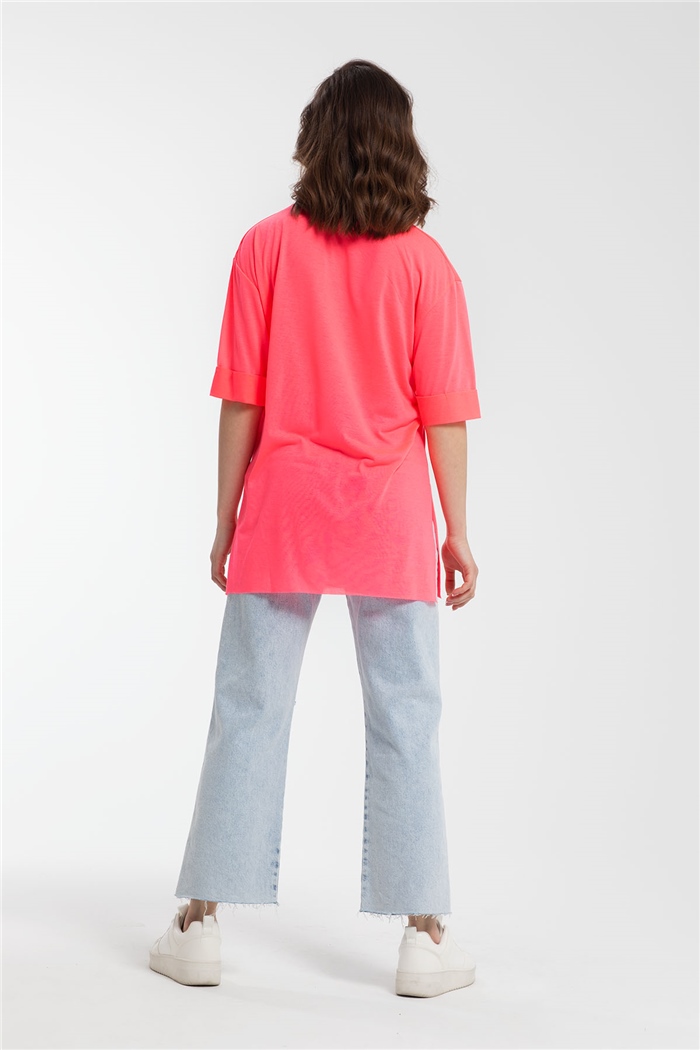 Avrile T-Shirt  NEON FUŞYA  A21-10437