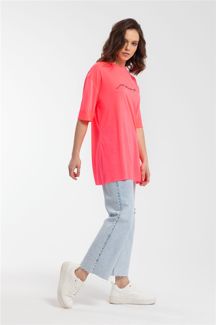 Avrile T-Shirt  NEON FUŞYA  A21-10437