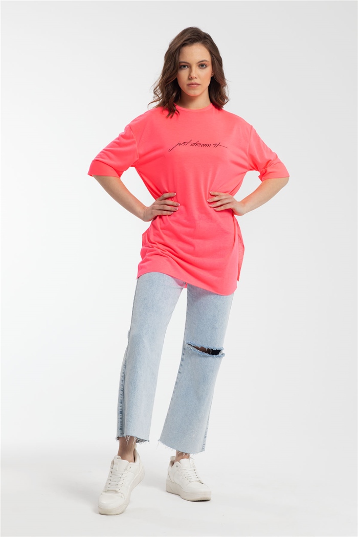 Avrile T-Shirt  NEON FUŞYA  A21-10437