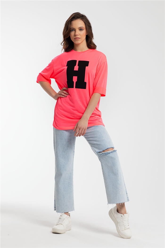 Avrile T-Shirt  NEON FUŞYA  A21-10446