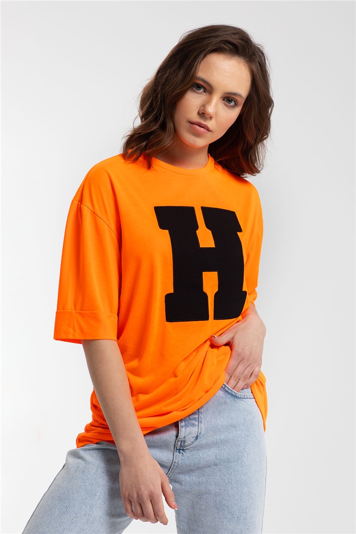 Avrile T-Shirt  NEON ORANJ  A21-10446