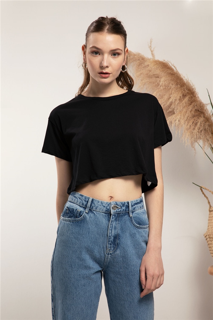 Avrile T-shirt  SİYAH  A21-10393