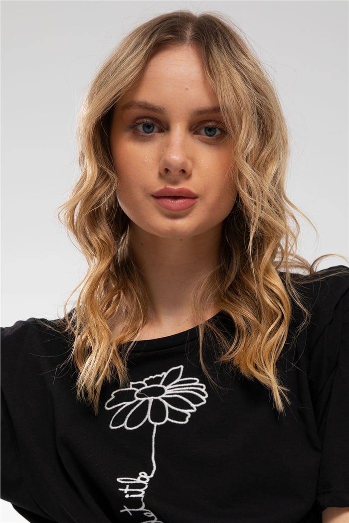 Avrile T-Shirt  SİYAH  A21-10394