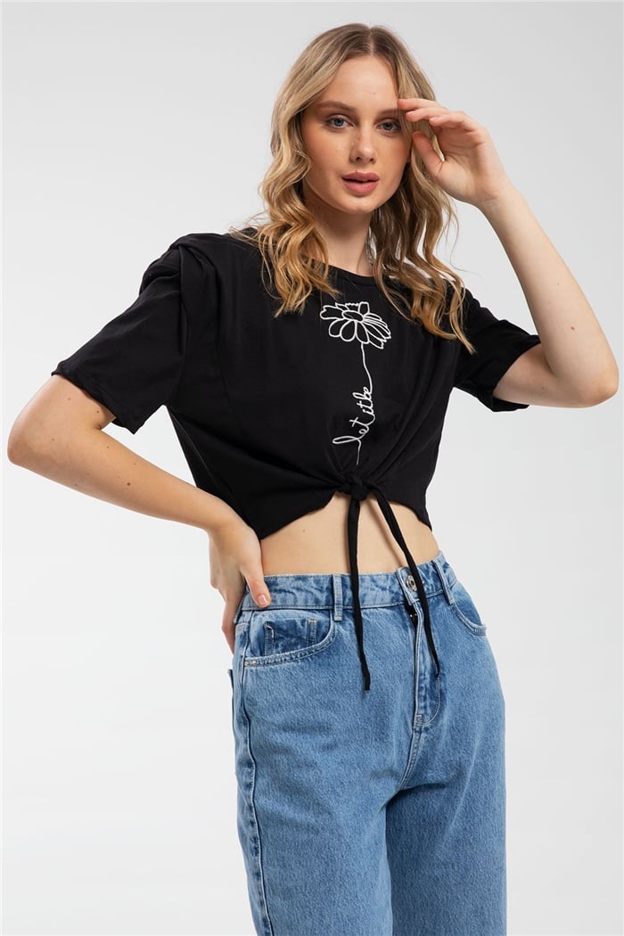 Avrile T-Shirt  SİYAH  A21-10394