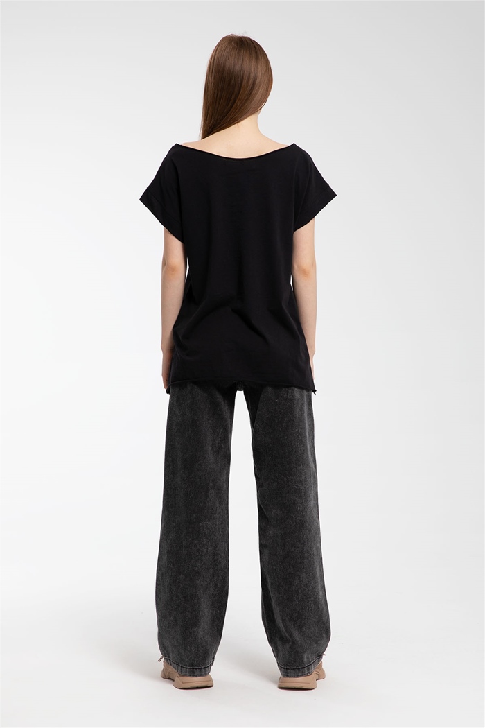 Avrile T-Shirt  SİYAH  A21-10395