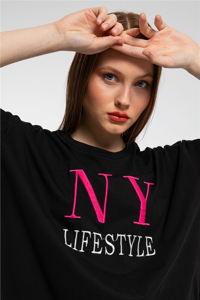 Avrile T-Shirt  SİYAH  A21-10411