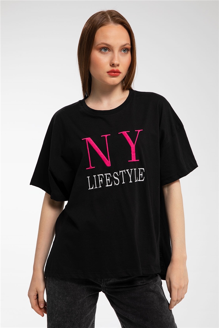 Avrile T-Shirt  SİYAH  A21-10411
