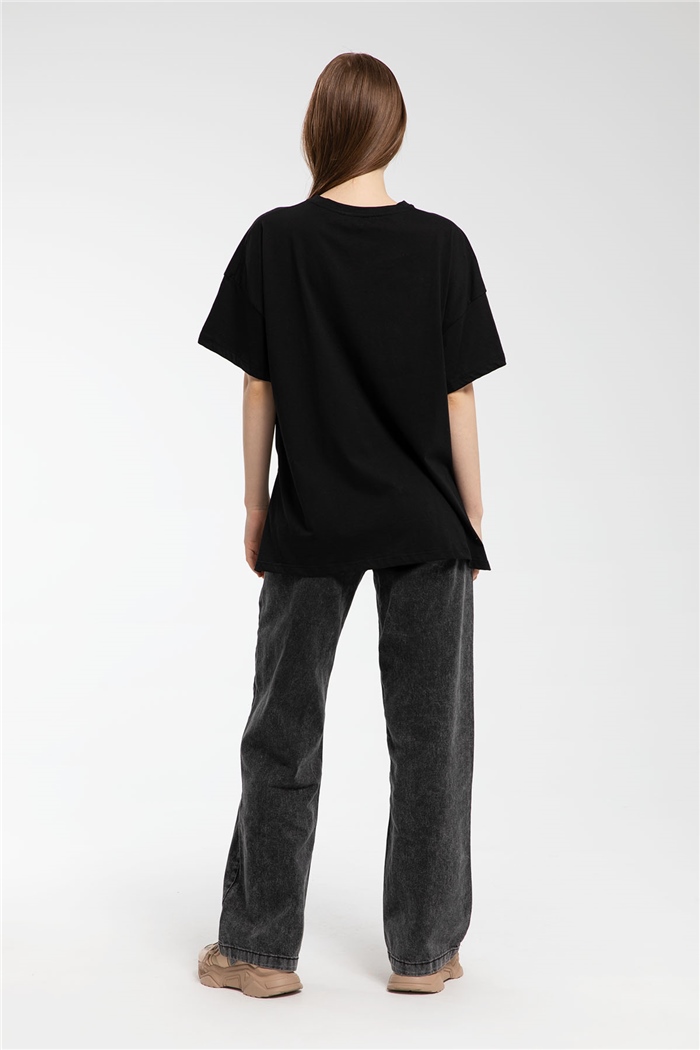 Avrile T-Shirt  SİYAH  A21-10413