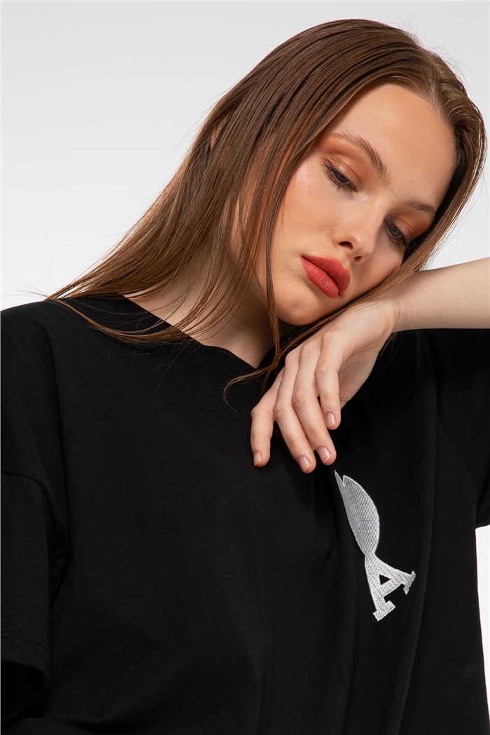 Avrile T-Shirt  SİYAH  A21-10413