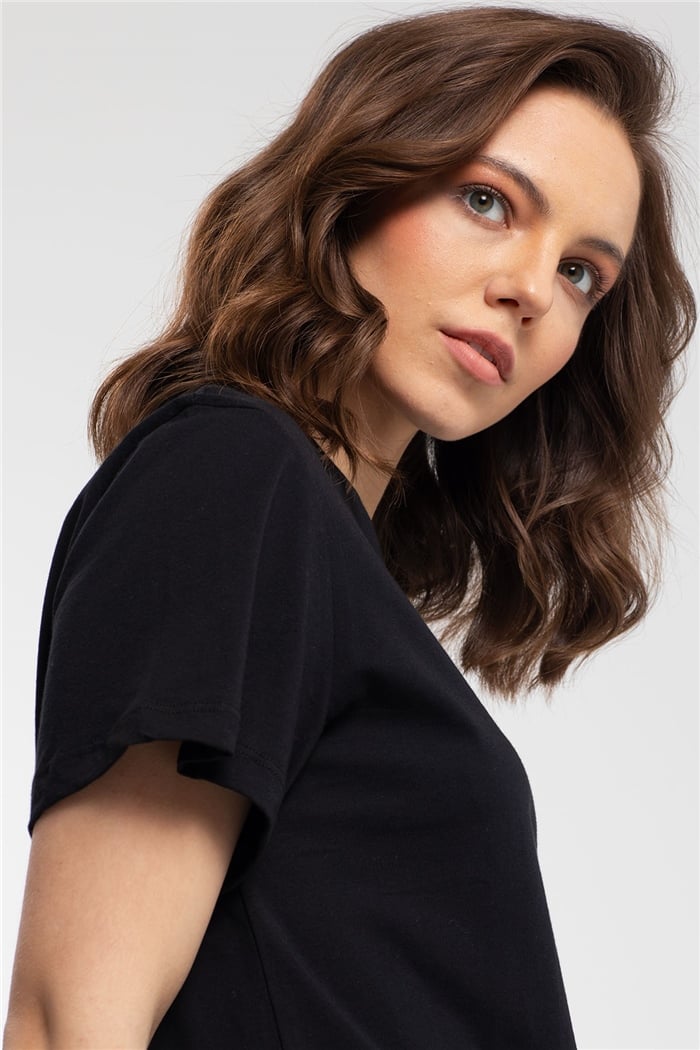 Avrile T-Shirt  SİYAH  A21-10429