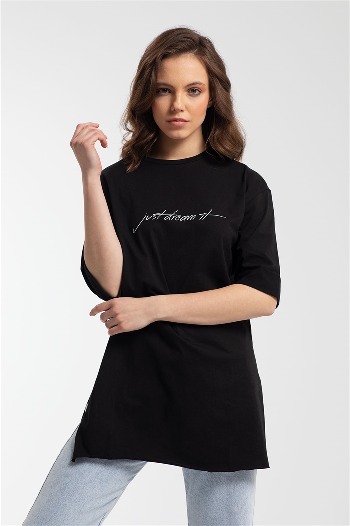 Avrile T-Shirt  SİYAH  A21-10437