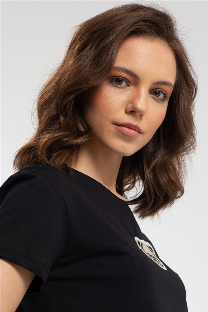 Avrile T-Shirt  SİYAH  A21-10439