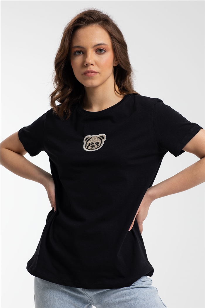 Avrile T-Shirt  SİYAH  A21-10439