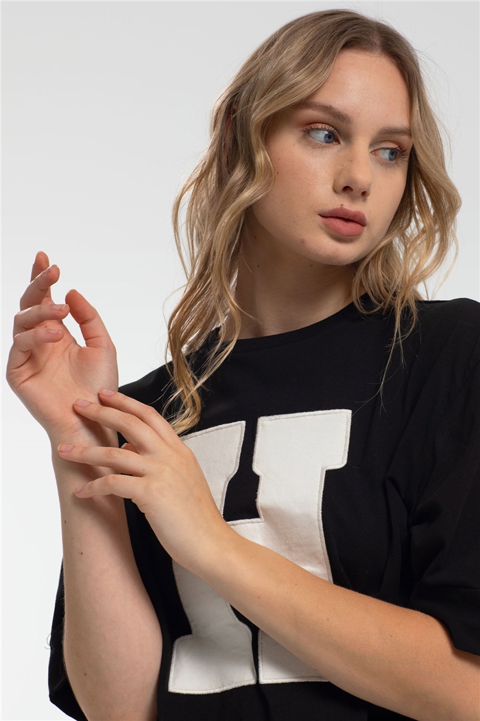 Avrile T-Shirt  SİYAH  A21-10446