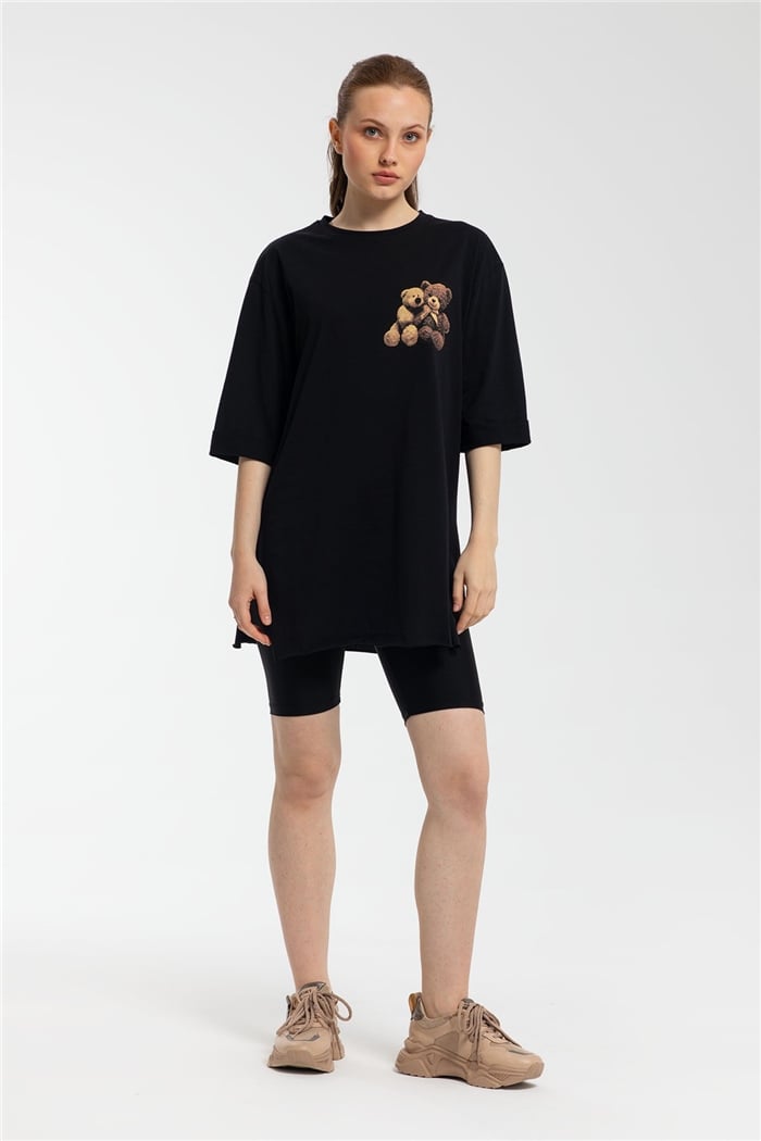 Avrile T-Shirt  SİYAH  A21-10455