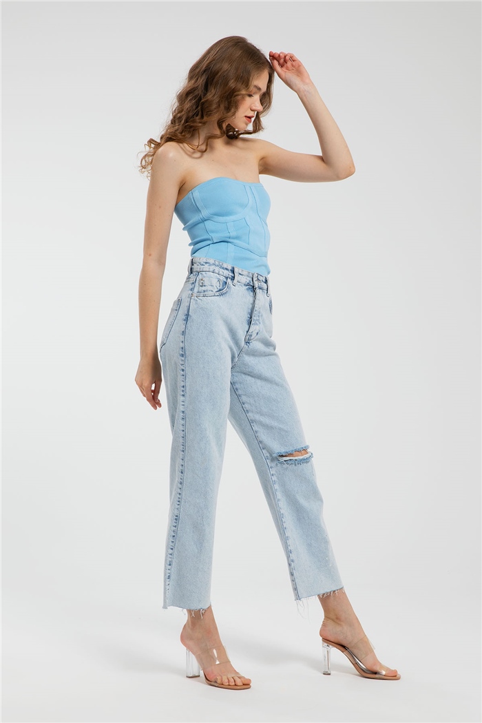 Avrile Triko Büstiyer  BEBE MAVİ  A91746-S