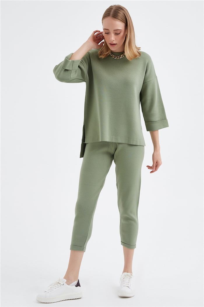 Avrile Triko Takm  MİNT YEŞİLİ  A91222-S