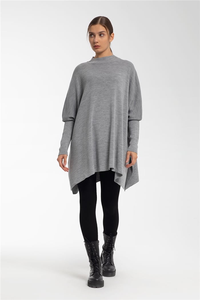 Avrile Triko Tunik  GRİ  A91835-S
