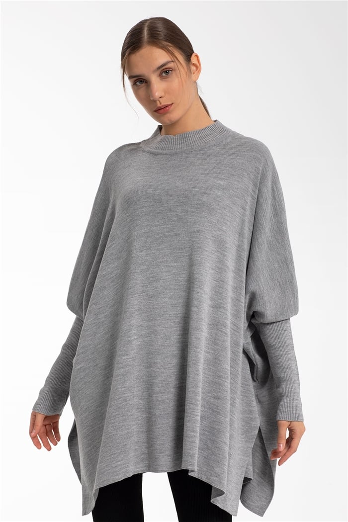Avrile Triko Tunik  GRİ  A91835-S