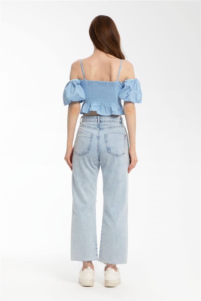 Nisan Askılı Bluz  BEBE MAVİ  N21-1166