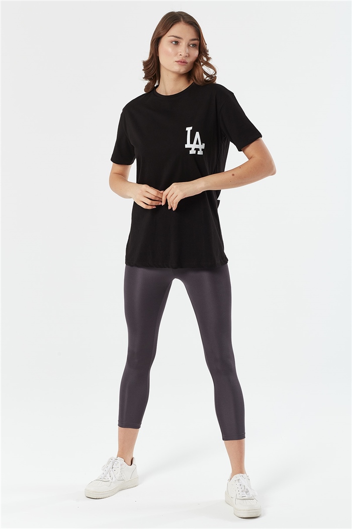 Nisan BASKILI T SHIRT  SİYAH  N22-1310