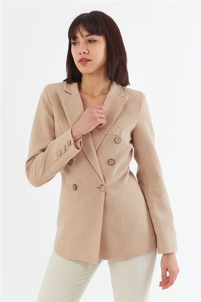 Nisan Blazer Ceket  BEJ  N22-1334