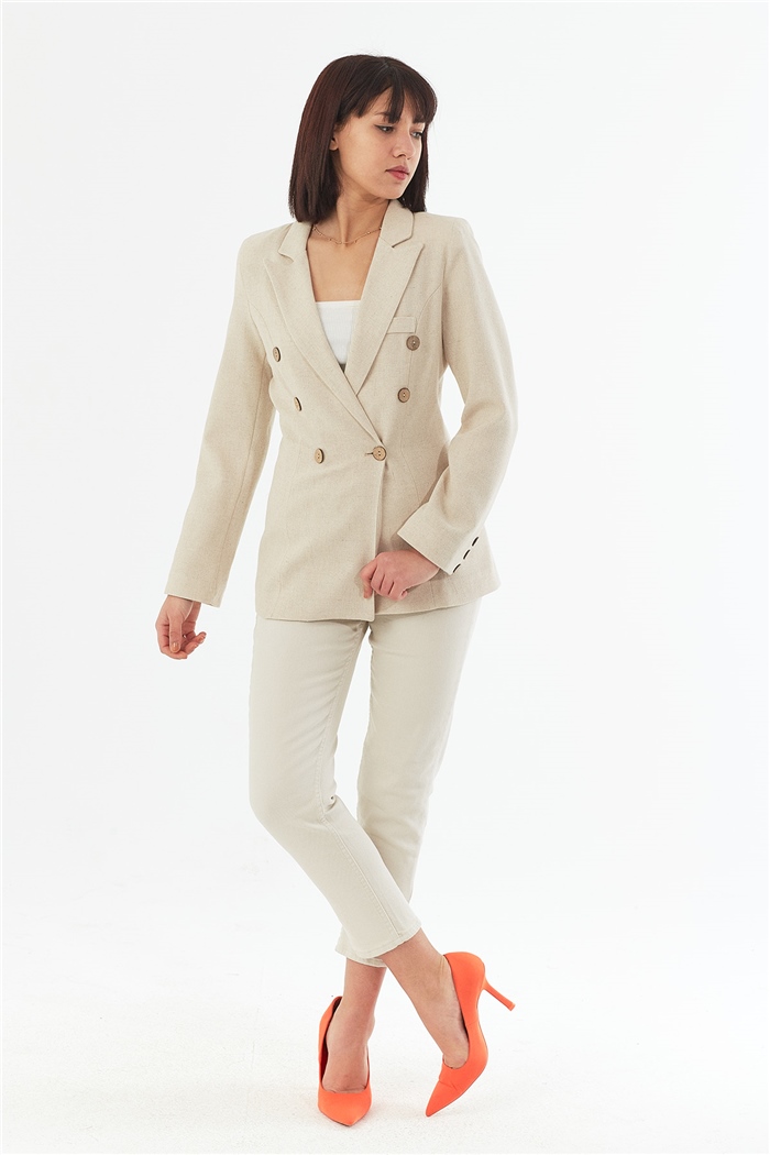 Nisan Blazer Ceket  EKRU  N22-1334