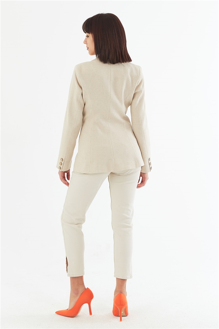 Nisan Blazer Ceket  EKRU  N22-1334