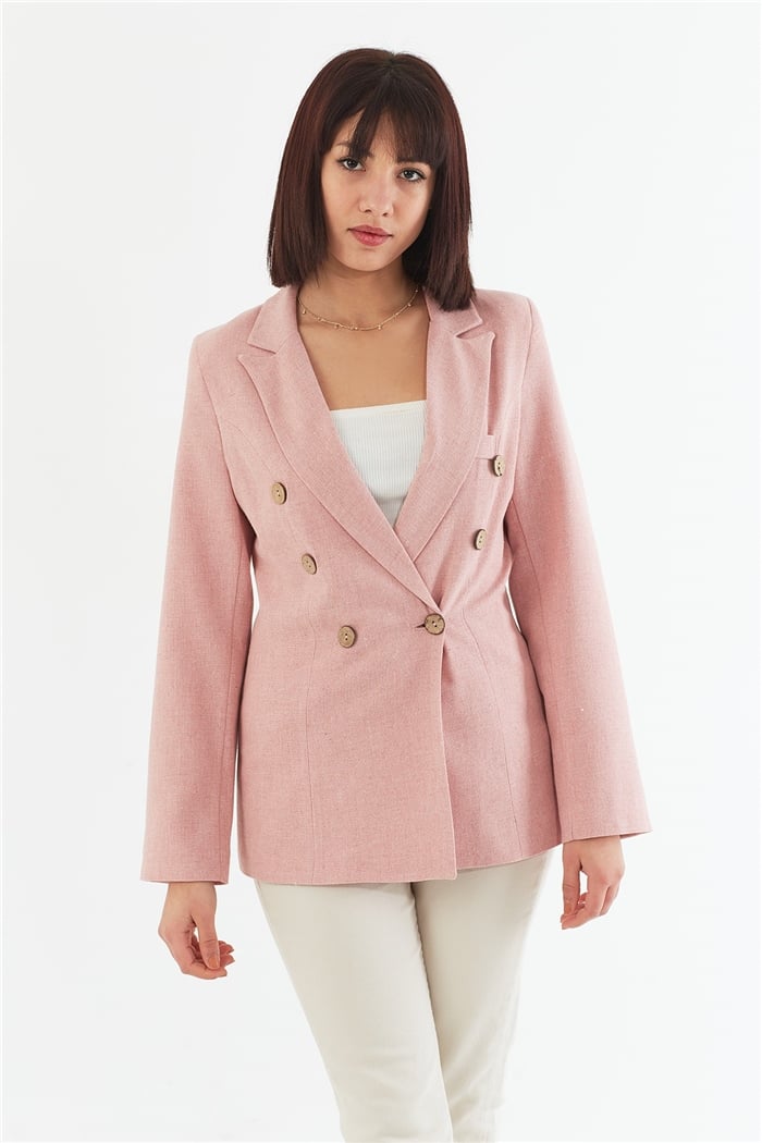 Nisan Blazer Ceket  PUDRA  N22-1334
