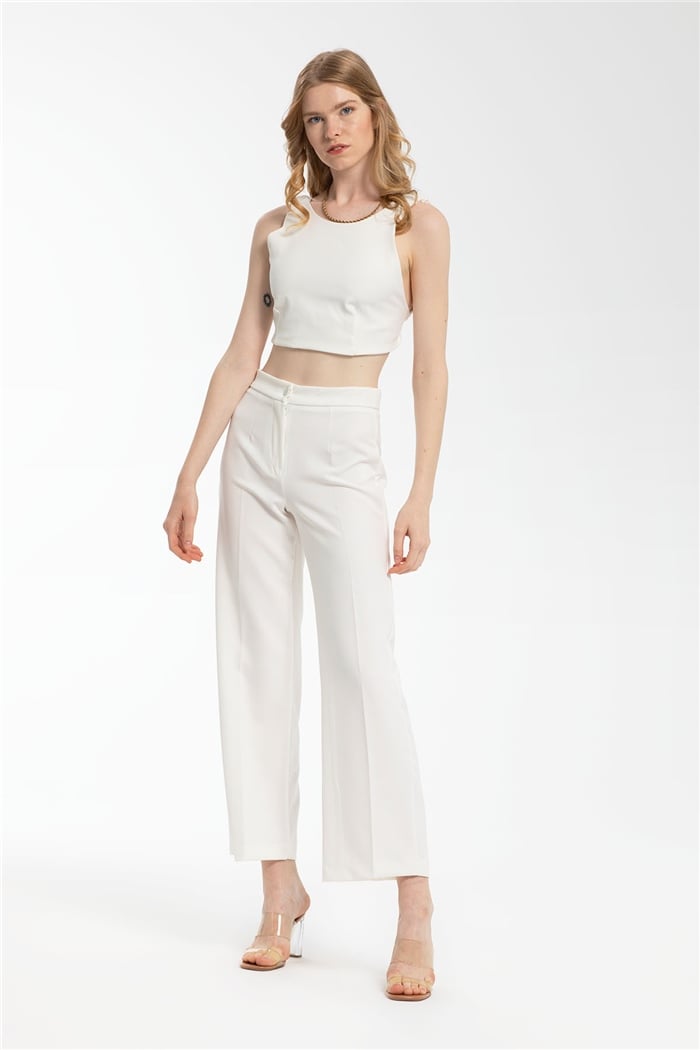 Nisan Crop Bluz  EKRU  N21-1186