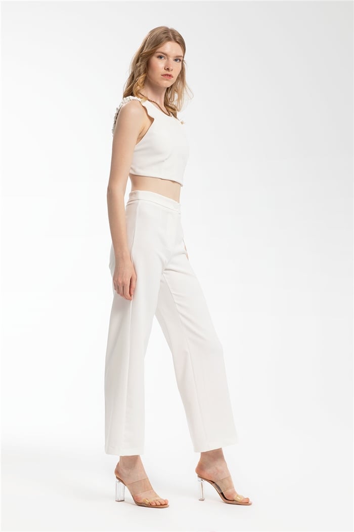 Nisan Crop Bluz  EKRU  N21-1186