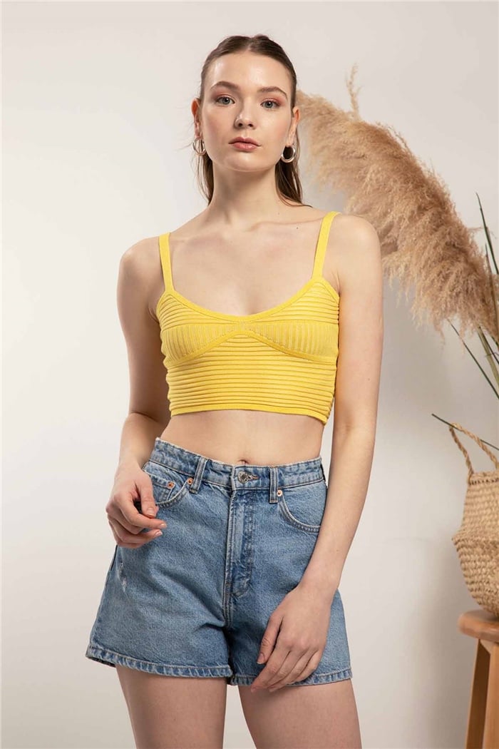 Nisan Crop Triko Atlet  SARI  TT3091-Z