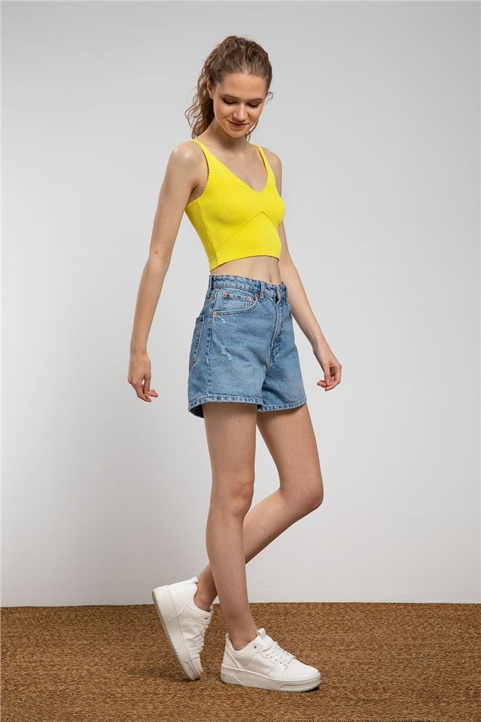 Nisan Crop Triko Atlet  SARI  TT3141-Z
