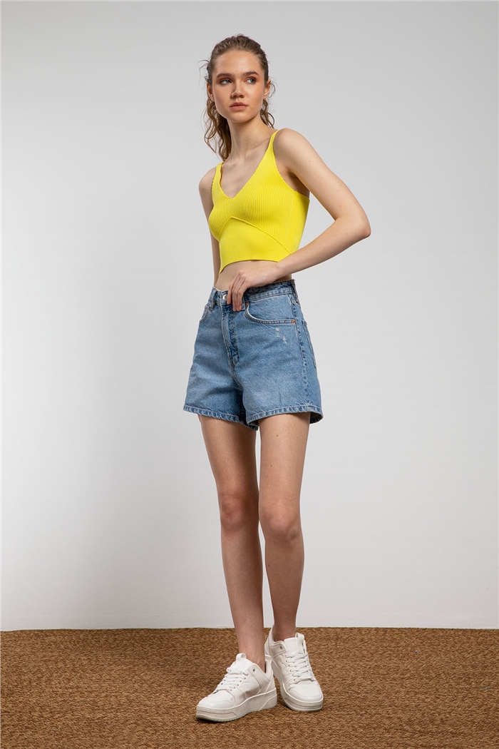 Nisan Crop Triko Atlet  SARI  TT3141-Z