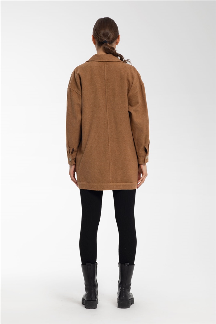 Nisan Düğmeli Mont  CAMEL  N21-1245