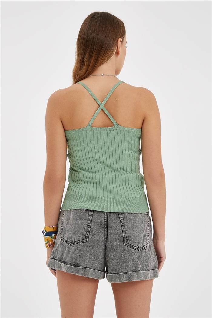 Nisan Fitilli Triko Atlet  MİNT YEŞİLİ  TT1760