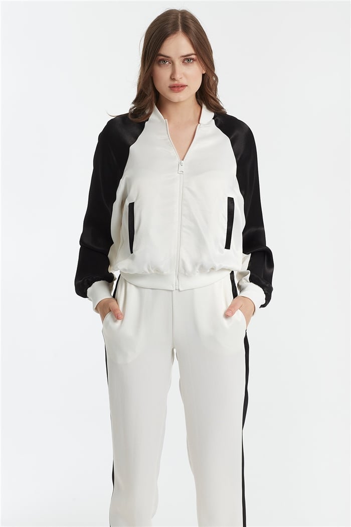 Nisan GARNİLİ BOMBER CEKET  EKRU  N22-1296