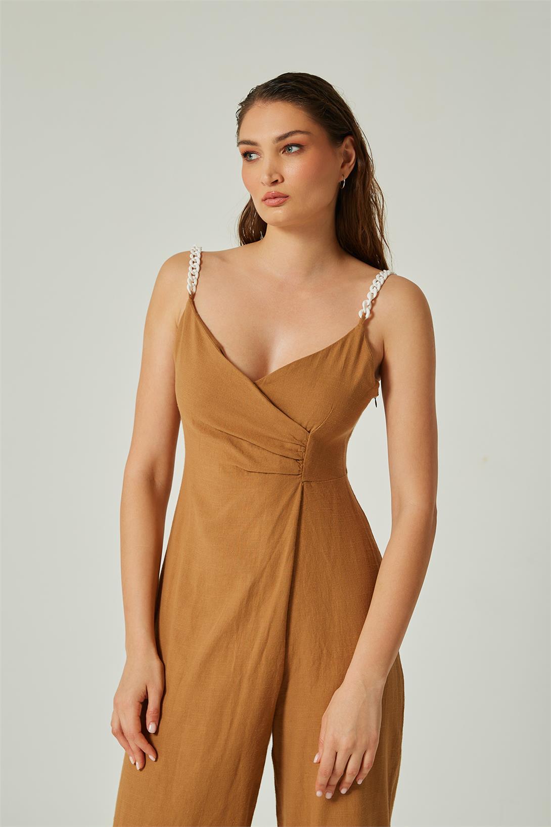 Nisan Kadın KETEN TULUM KAHVE N22-1502
