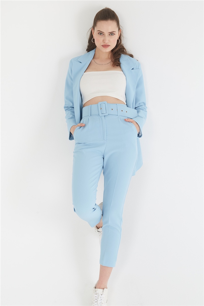 Nisan KRUVAZE İKİ DÜĞMELİ CEKET  BEBE MAVİ  N22-1303