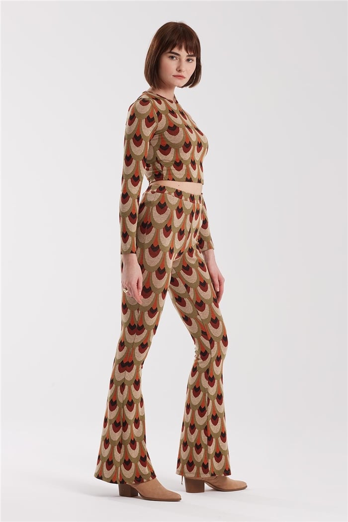 Nisan Omuz Dekolteli Bluz  CAMEL  N21-1265