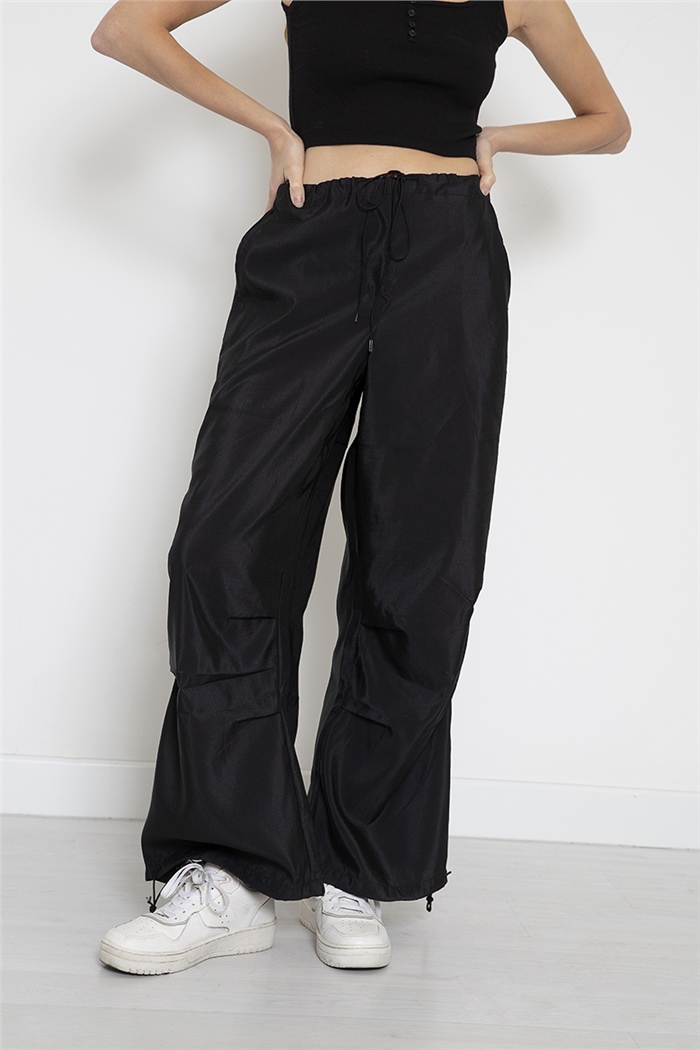 Nisan Paraşüt Pantolon  SİYAH  N22-1555