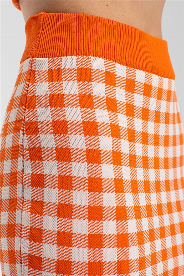 Nisan Pitikare Triko Etek  ORANJ  TT3085-Z