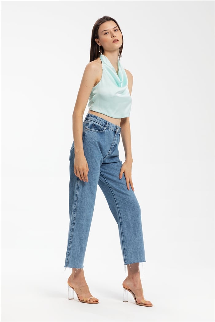 Nisan Saten Bluz  MİNT  N21-1204