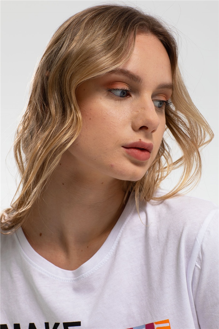 Nisan T-Shirt  BEYAZ  N21-1086