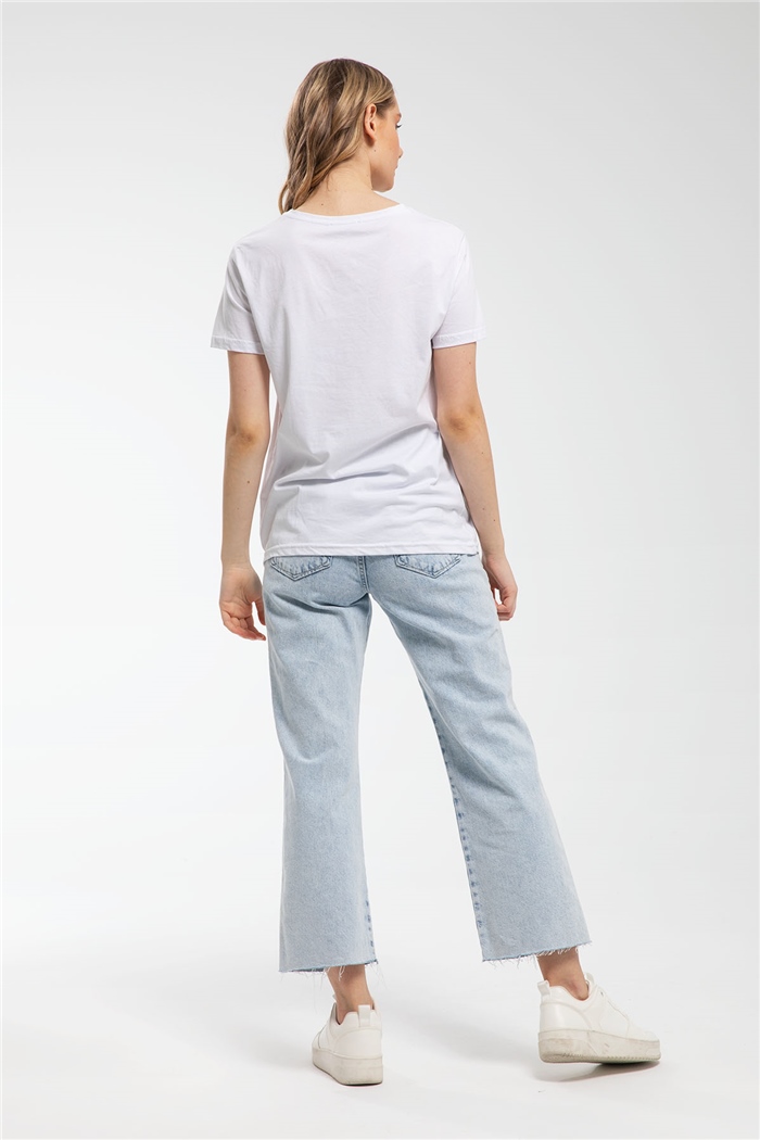 Nisan T-Shirt  BEYAZ  N21-1088